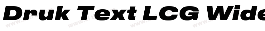Druk Text LCG Wide M字体转换